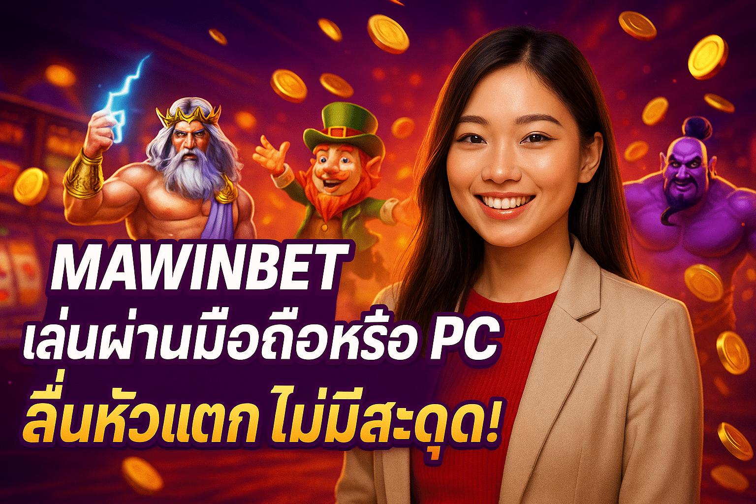 MAWINBETเล่นผ่านมือถือหรือ PC ลื่นหัวแตก ไม่มีสะดุด!