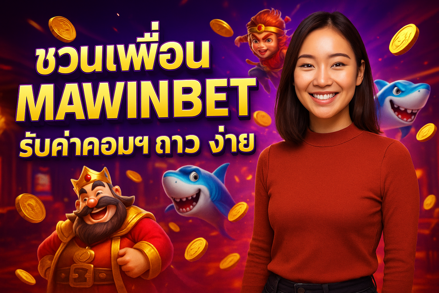 ชวนเพื่อนเล่น MAWINBET รับค่าคอม ถาวร ง่ายๆ